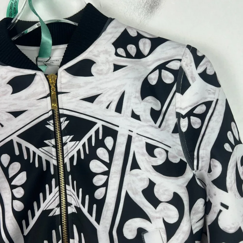 NWT Mistress Rocks Sugar High Cropped Bomber Jacket Size XS NEW - Picture 3 of 15